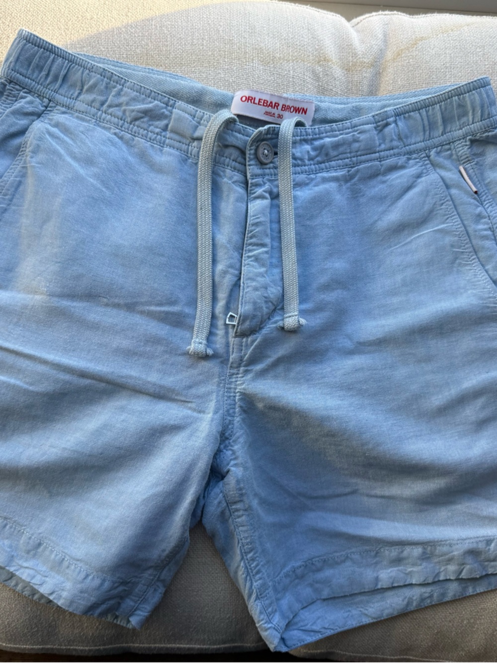 Orlebar Brown Sky Blue Drawstring Shorts